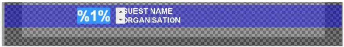 %1% GUEST NAME ORGANISATION