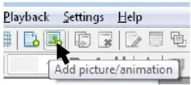 Playback Settings Help Add picture/animation