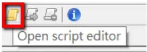 Open script editor