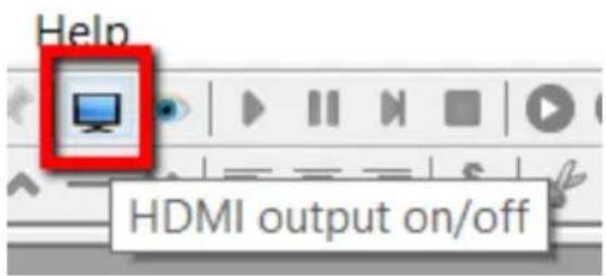Help HDMI output on/off