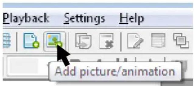 Playback Settings Help Add picture/animation