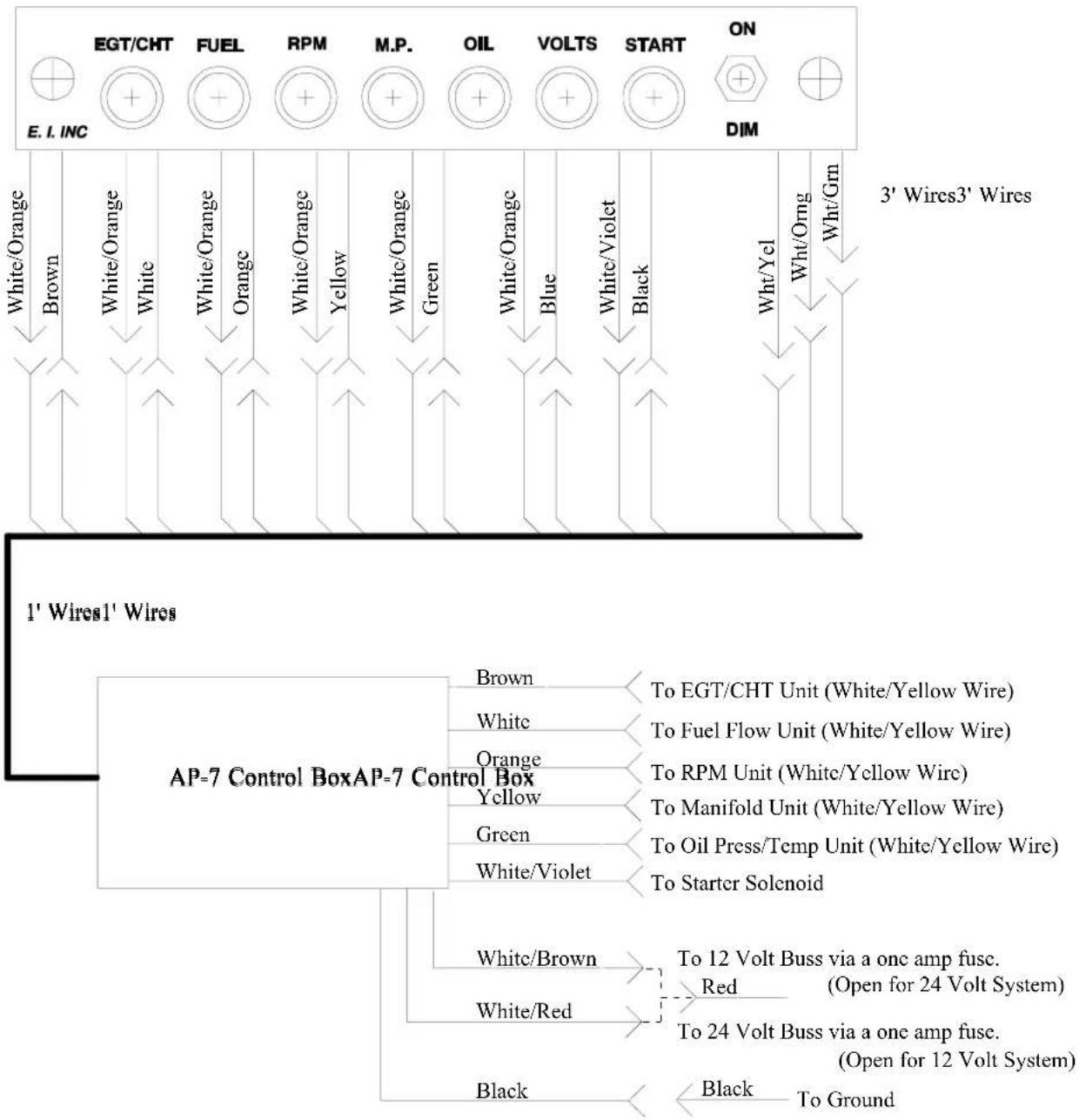 Electronics International AP-7V - Wiring Diagram Wiring Diagram - 1