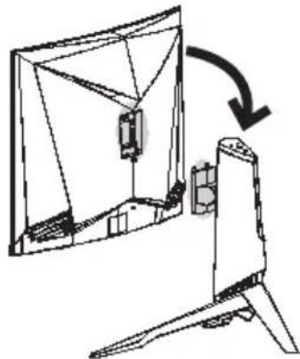 Diagram of a device with a rotating arrow indicating rotation (no text or symbols present)