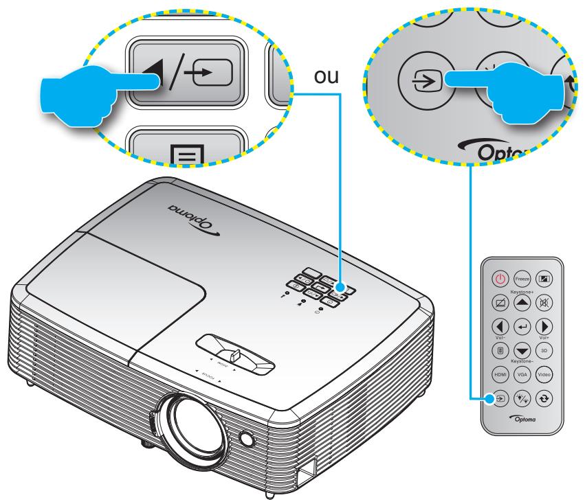 OPTOMA EH338 - Sélectionner une source d'entrée - 1