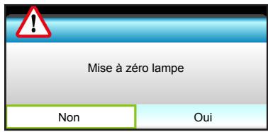 OPTOMA EH341 - Mise à zéro lampe - 1