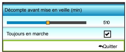 OPTOMA EH341 - Décompte avant mise en veille (min) - 1
