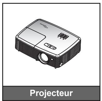 OPTOMA EH345 - Description du contenu de la boîte - 1