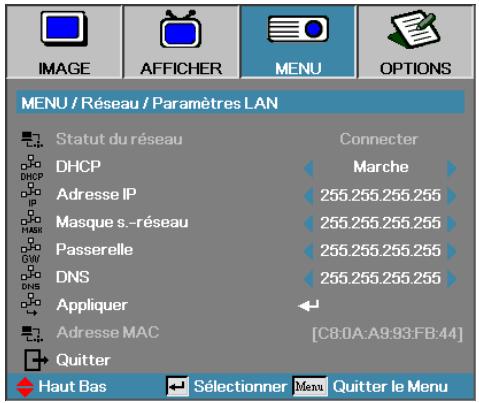 OPTOMA EH415e - Commandes de l'utilisateur - 1