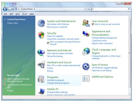 OPTOMA EH415e - Comment activer TELNET sur Windows VISTA / 7 - 1
