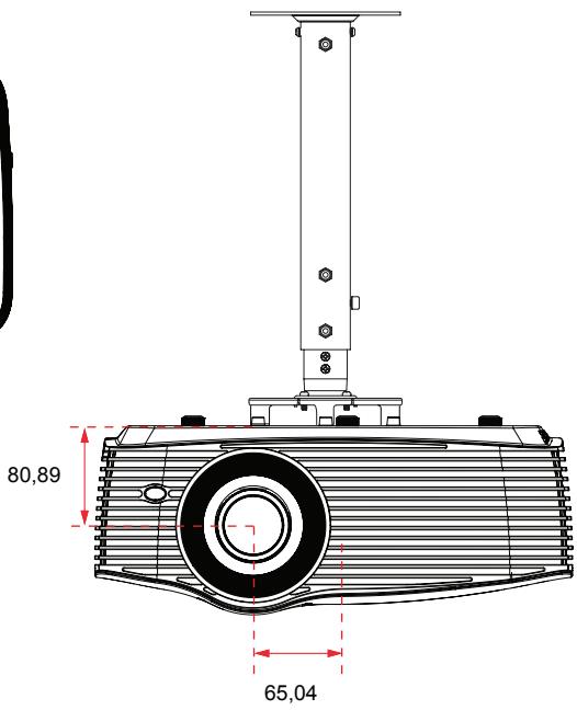 OPTOMA EH501 - Montage au plafond - 2