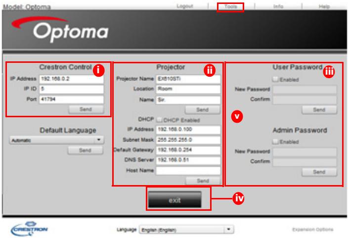 OPTOMA EH501 - Important - 1