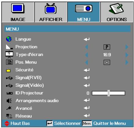 OPTOMA EH503 - Menu - 1