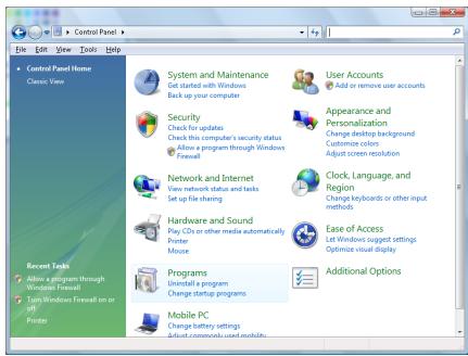 OPTOMA EH503 - Comment activer TELNET sur Windows VISTA / 7 - 1