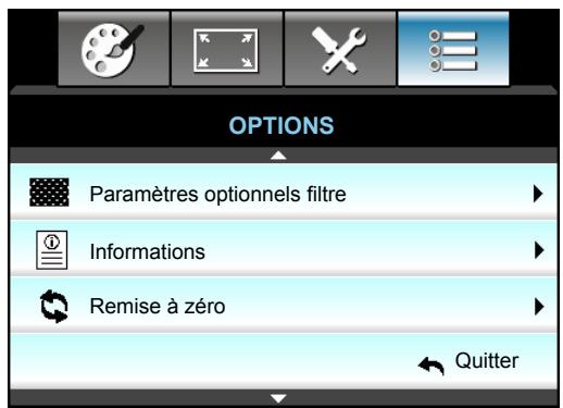 OPTOMA EH504 - Menu Options - 1