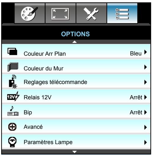 OPTOMA EH504 - Menu Options - 1