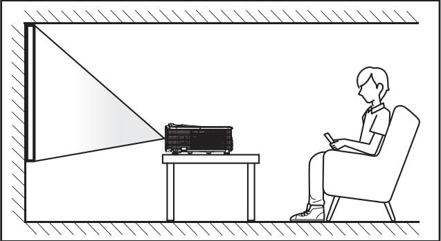 OPTOMA EH504 - Installation du projecteur - 1
