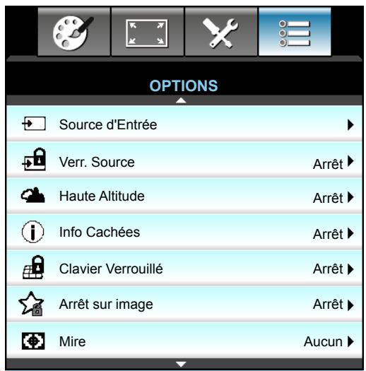 OPTOMA EH504 - Menu Options - 1