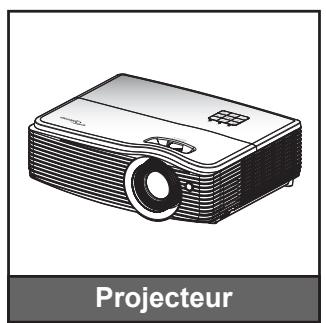 OPTOMA EH504 - Description du contenu de la boîte - 1