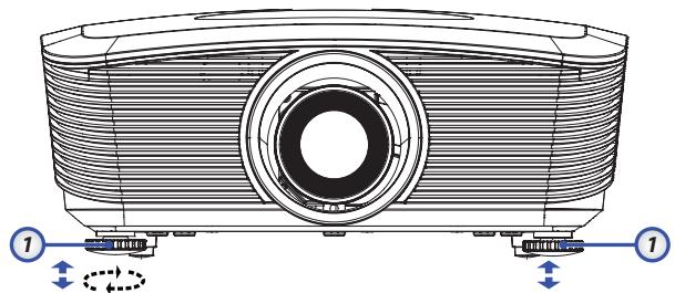OPTOMA EH505 - Réglage de la Hauteur du Projecteur - 1