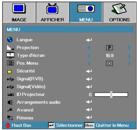 OPTOMA EH505 - Menu - 1