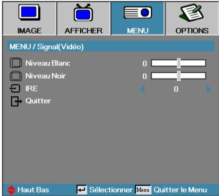 OPTOMA EH505-B - Configuration | Signal (Vidéo) - 1