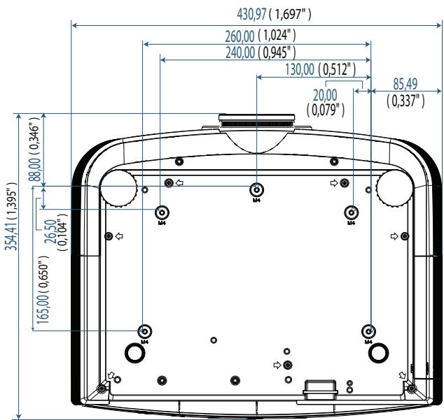 OPTOMA EH505-B - Installation au plafond - 1