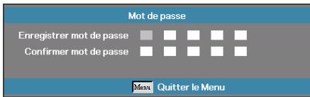 OPTOMA EH505e - Changer mot passe - 3