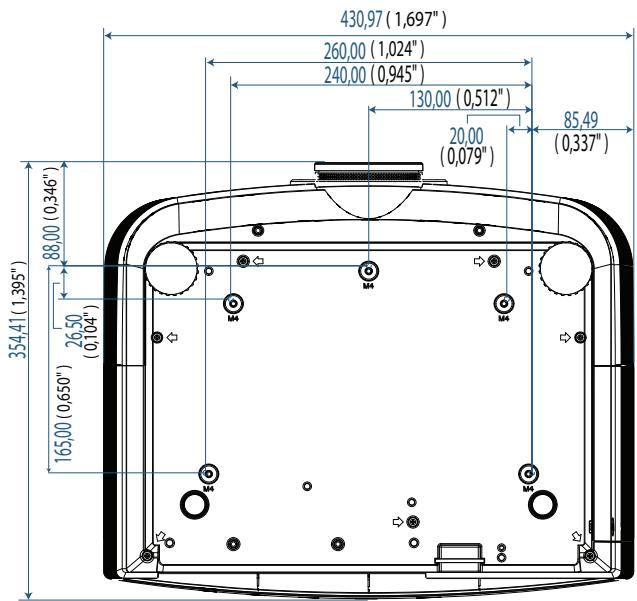 OPTOMA EH505e - Installation au plafond - 1