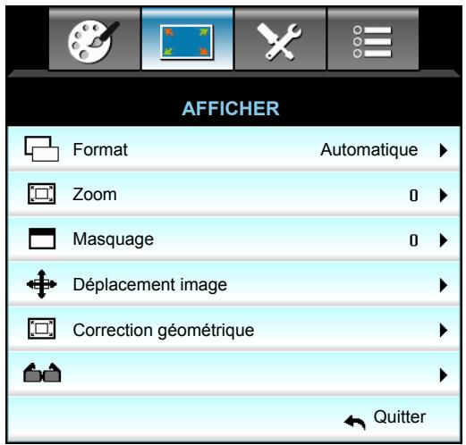 OPTOMA EH515T - Menu Affichage - 1