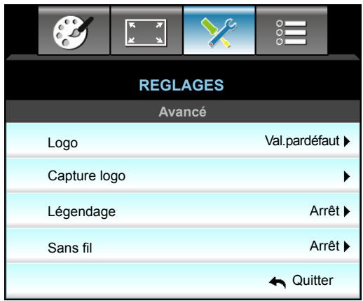 OPTOMA EH515T - Menu Configuration - Avancé - 1
