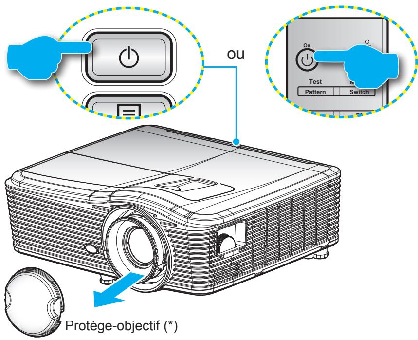 OPTOMA EH515T - Mise sous/hors tension du projecteur - 1