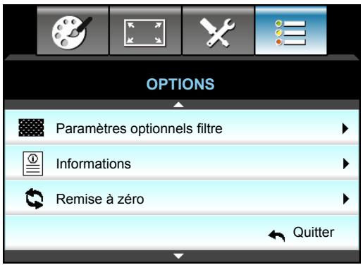 OPTOMA EH515T - Menu Options - 1