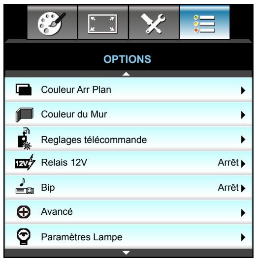 OPTOMA EH515T - Menu Options - 1