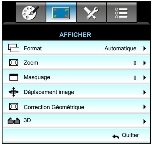 OPTOMA EH515TST - Menu Affichage - 1