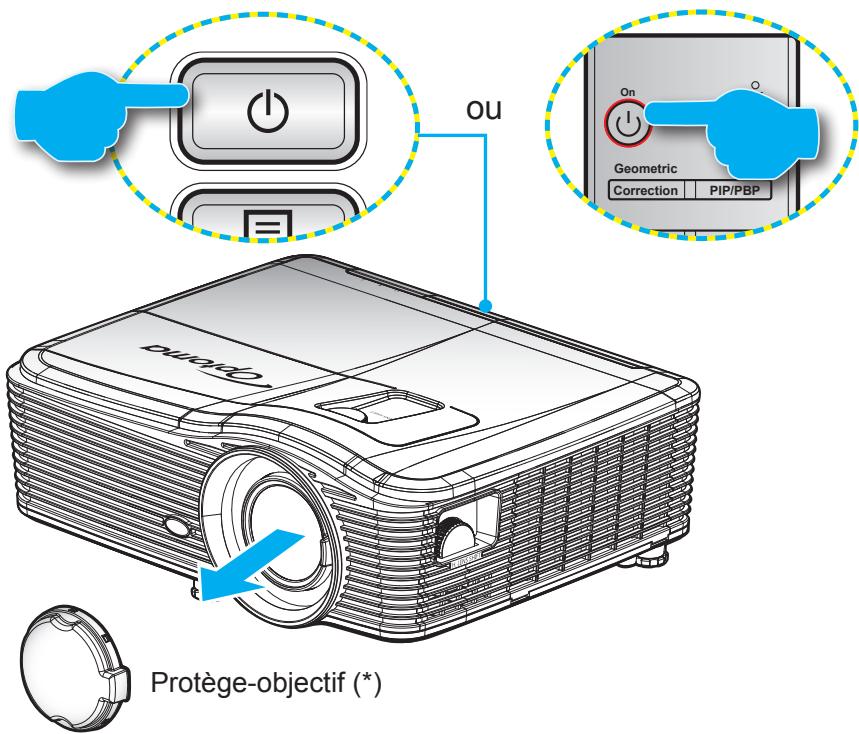 OPTOMA EH515TST - Mise sous/hors tension du projecteur - 1