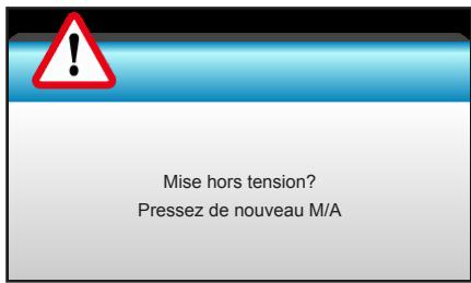 OPTOMA EH615 - Mise hors tension - 1