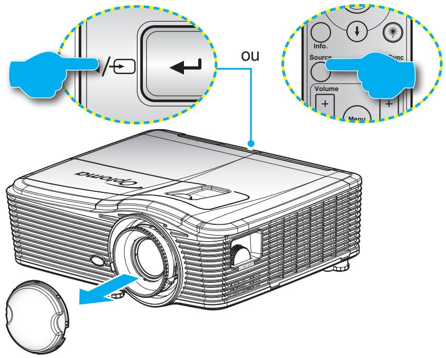 OPTOMA EH615 - Sélectionner une source d'entrée - 1