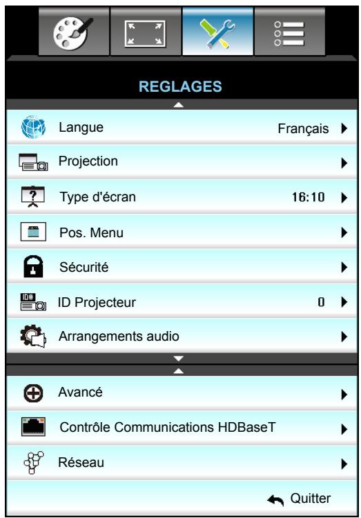 OPTOMA EH615 - Menu Configuration - 1