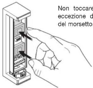 Non toccare eccezione d del morsetto.