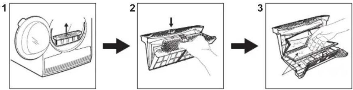 AEG T8DHC846C - Cleaning the filter - 1