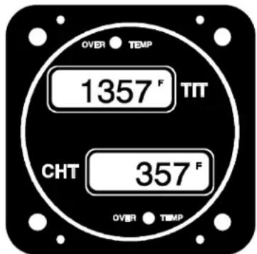OVER TEMP 1357 F TIT CHT 357 F OVER TEMP