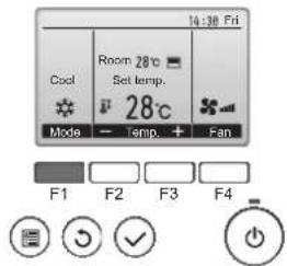 MITSUBISHI PEA-M125GAA - Mode select - 1