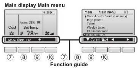 MITSUBISHI PEA-M125GAA - Controller interface - 2