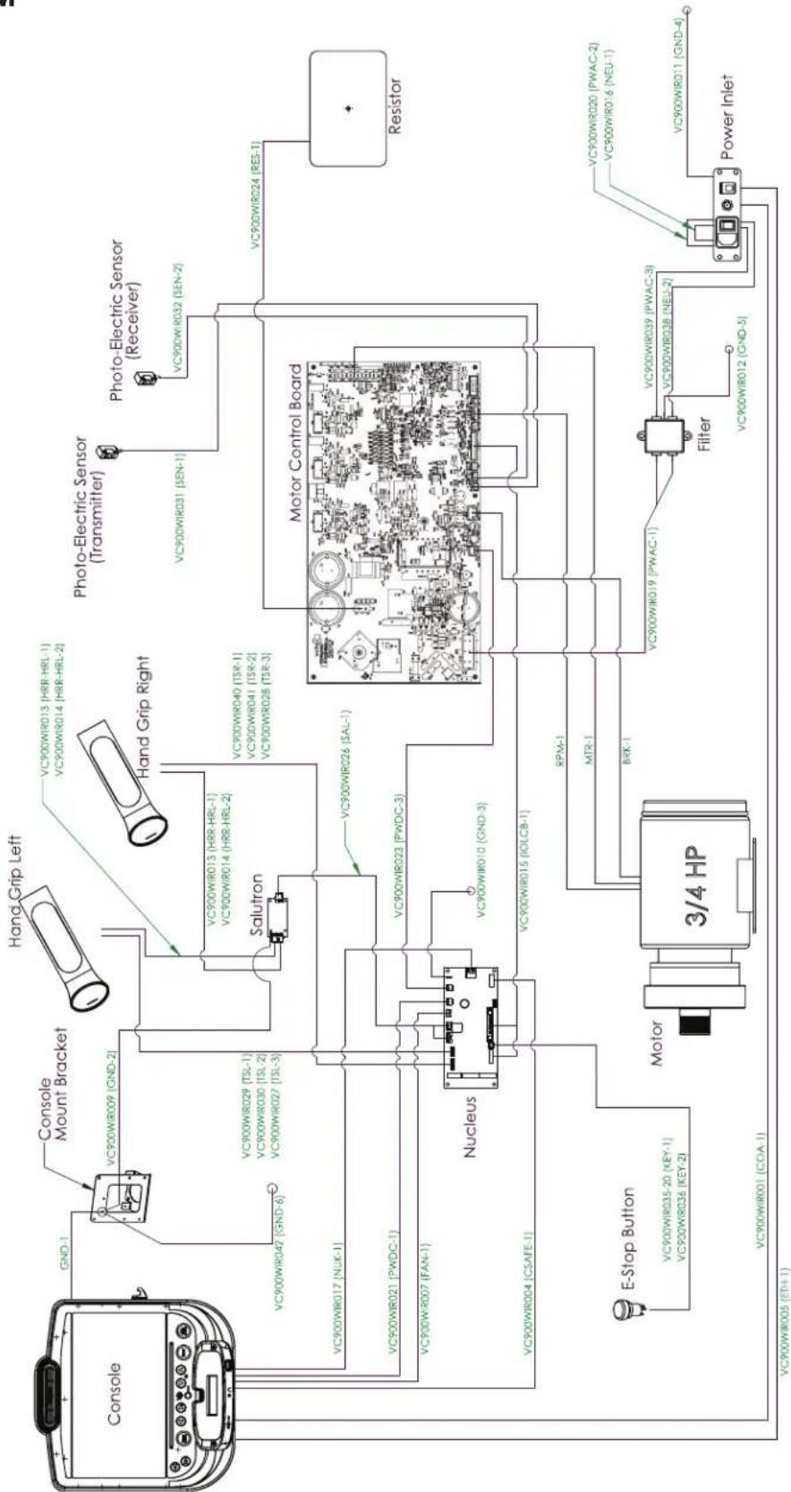True VC900 - WIRING DIAGRAM - 1