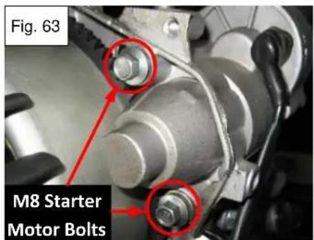 Fig. 63 M8 Starter Motor Bolts