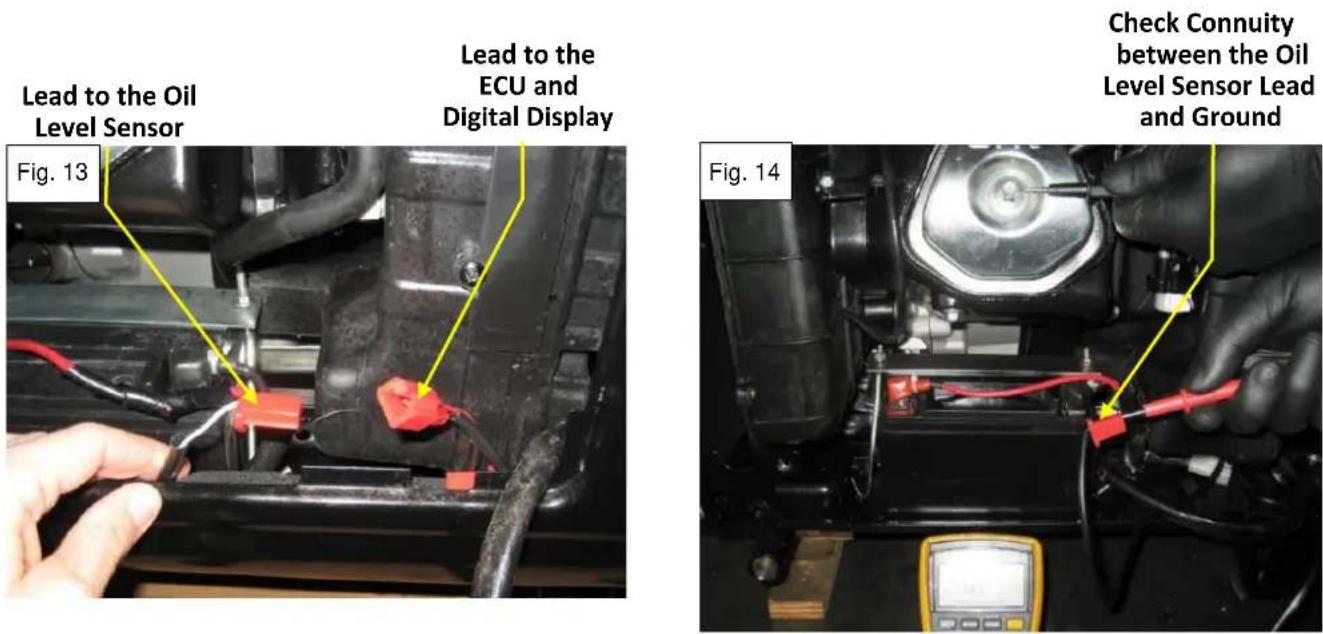 Powerhouse PH4000RiE - Checking the Oil Level Sensor - 2