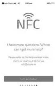 App Store 41 9:00 AM NFC I have more questions: Where can I get more help? Please refer to (this) easier in the names, or much out from your via info@tois.com Take up to account