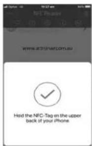 Had the NFC-Tag on the upper back of your iPhone