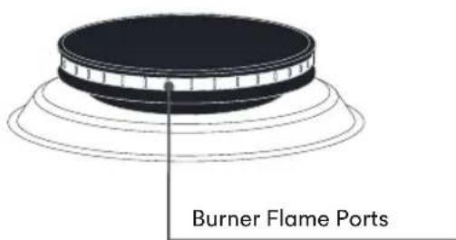 Burner Flame Ports