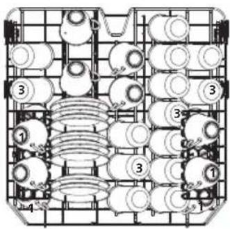 Technical diagram of a mechanical assembly with numbered components, likely for assembly or maintenance instructions.